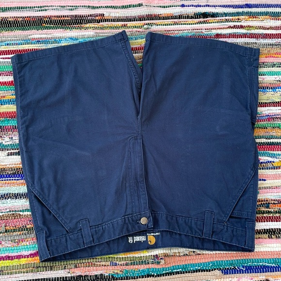 Carhartt Navy Cargo Shorts- #1917 - Picture 8 of 11